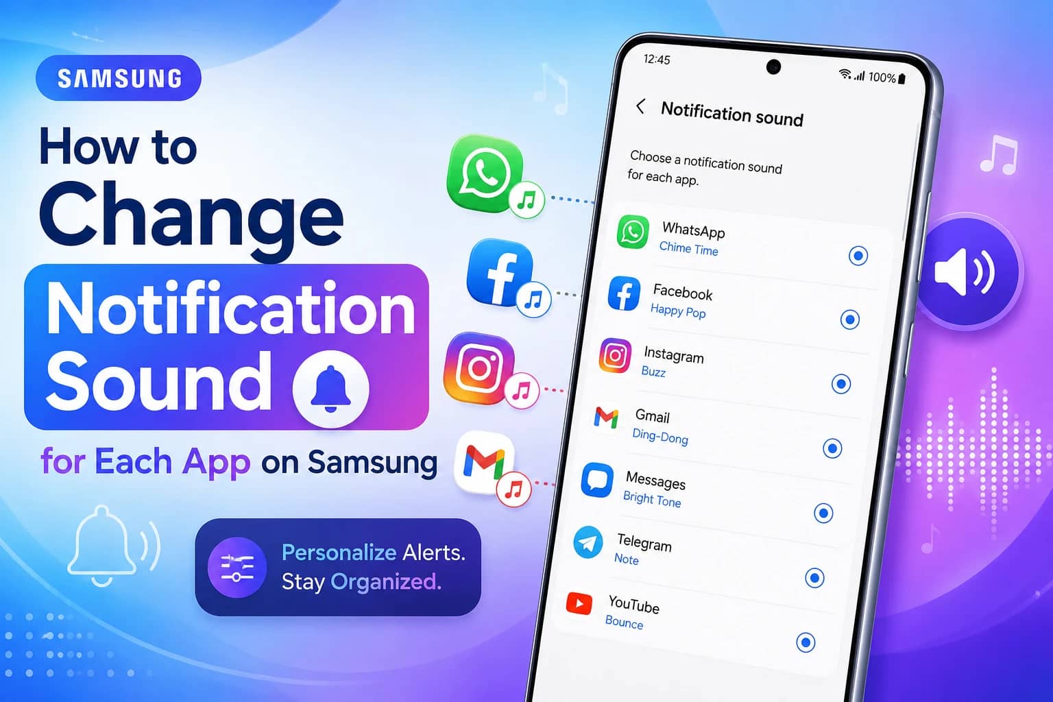 How to Change Notification Sound for Each App on Samsung