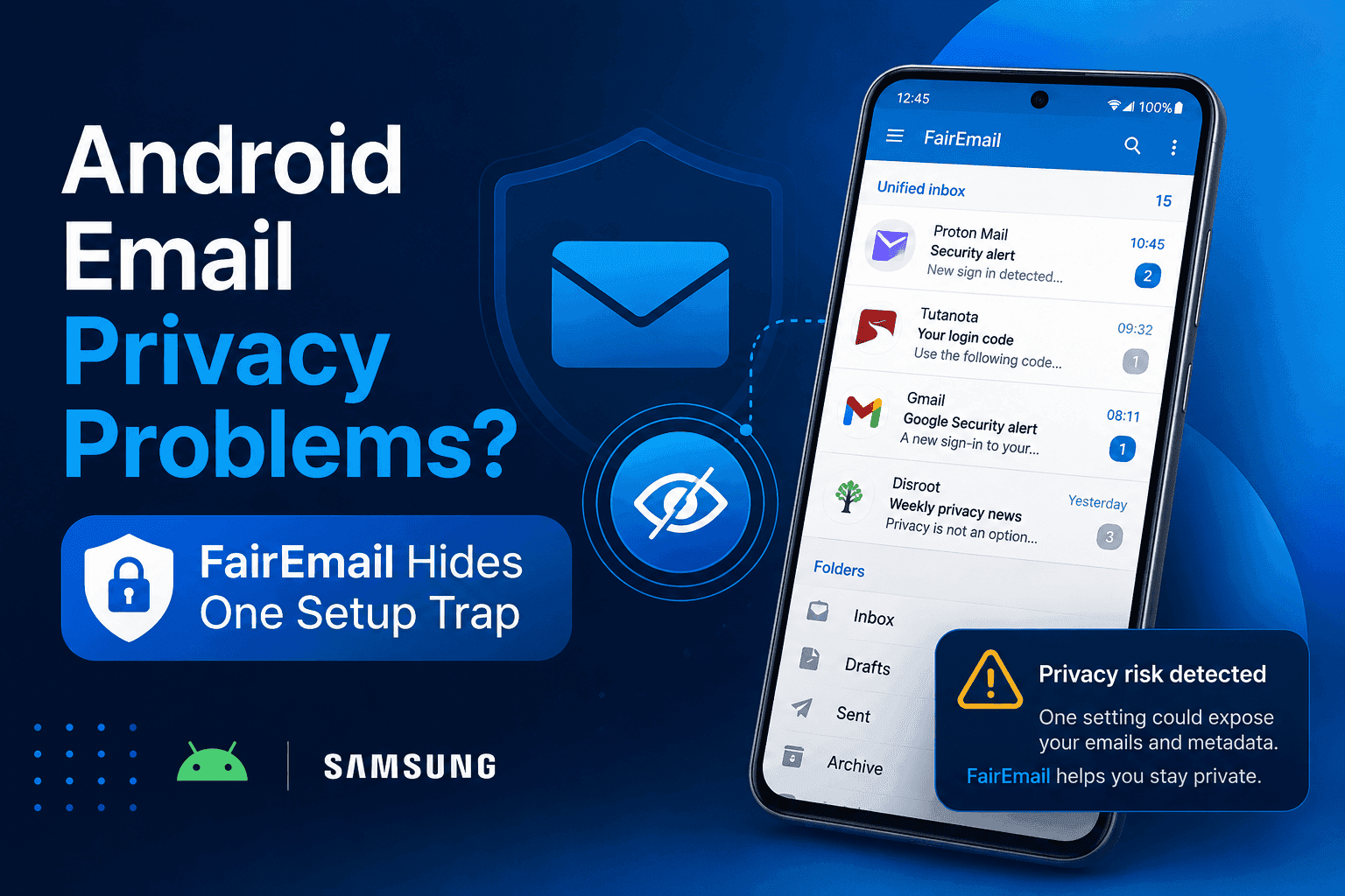 Android Email Privacy Problems? FairEmail Hides One Setup Trap