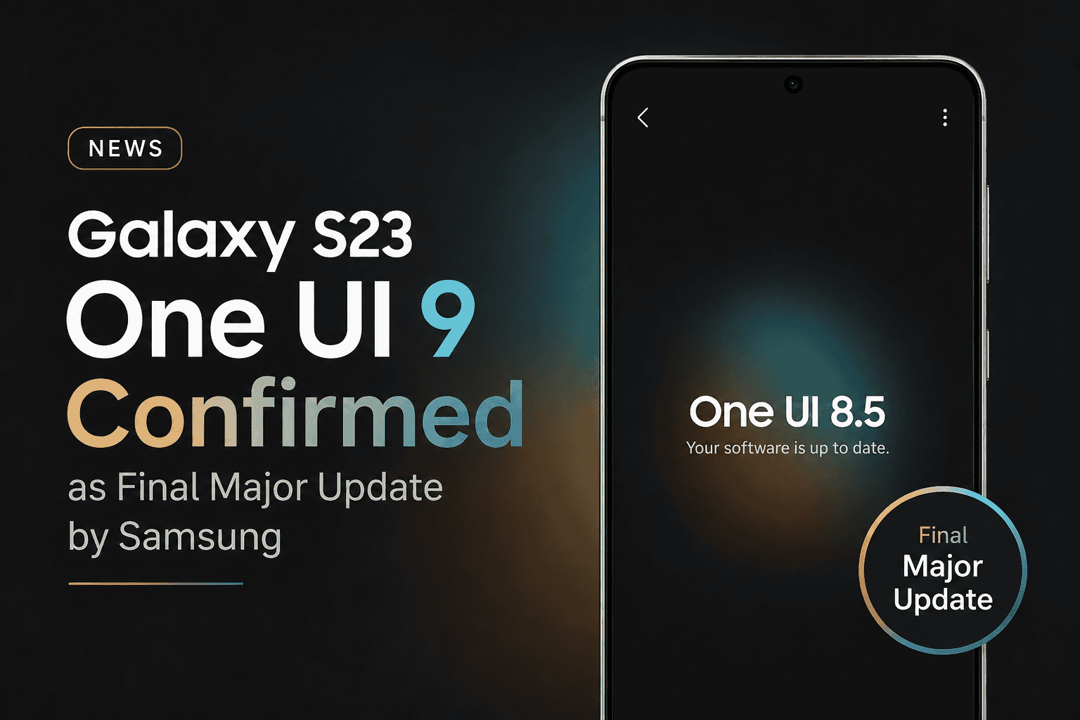 Galaxy S23 One UI 9 Confirmed as Final Major Update by Samsung